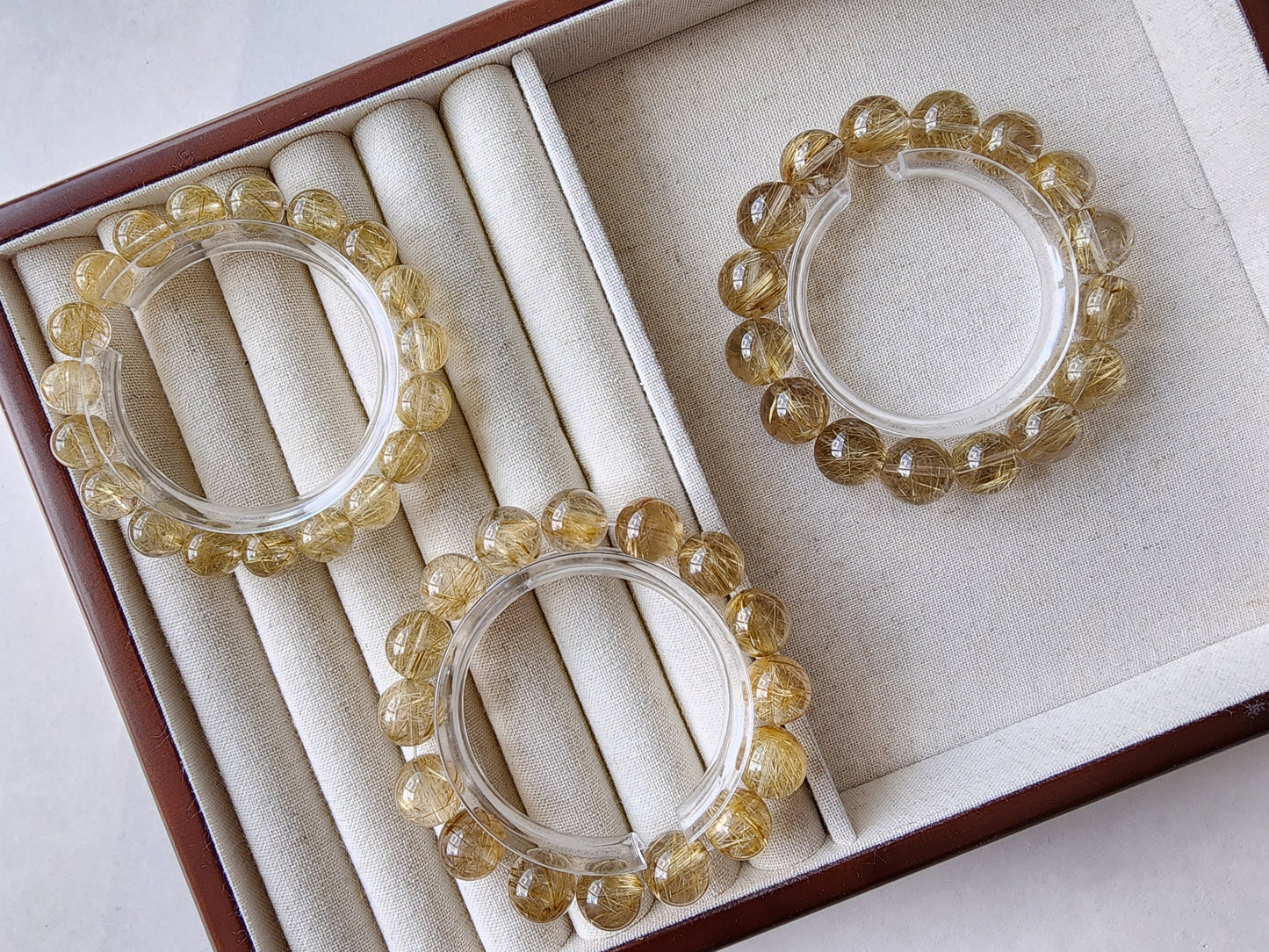 [Bracelet] Golden Threads of Destiny: Rutilated Quartz 金发晶 Bracelet