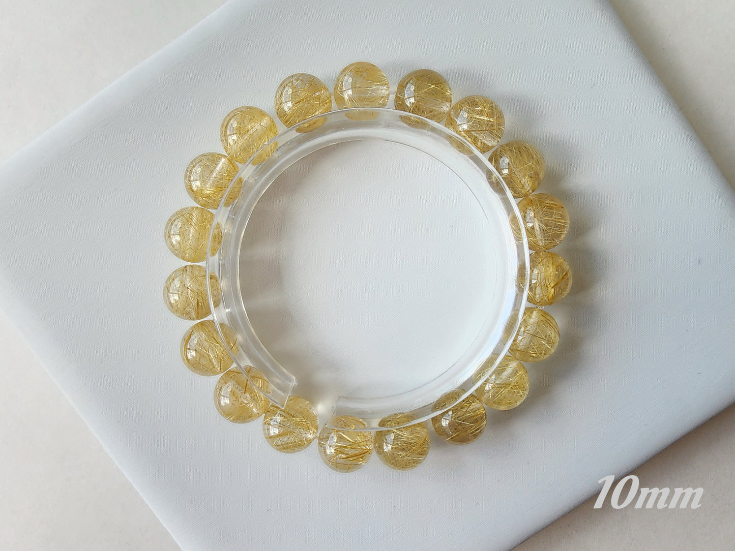 [Bracelet] Golden Threads of Destiny: Rutilated Quartz 金发晶 Bracelet