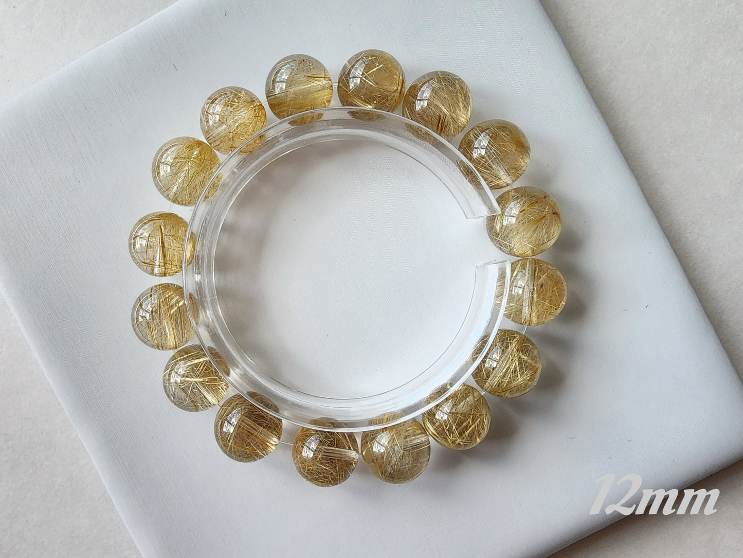 [Bracelet] Golden Threads of Destiny: Rutilated Quartz 金发晶 Bracelet