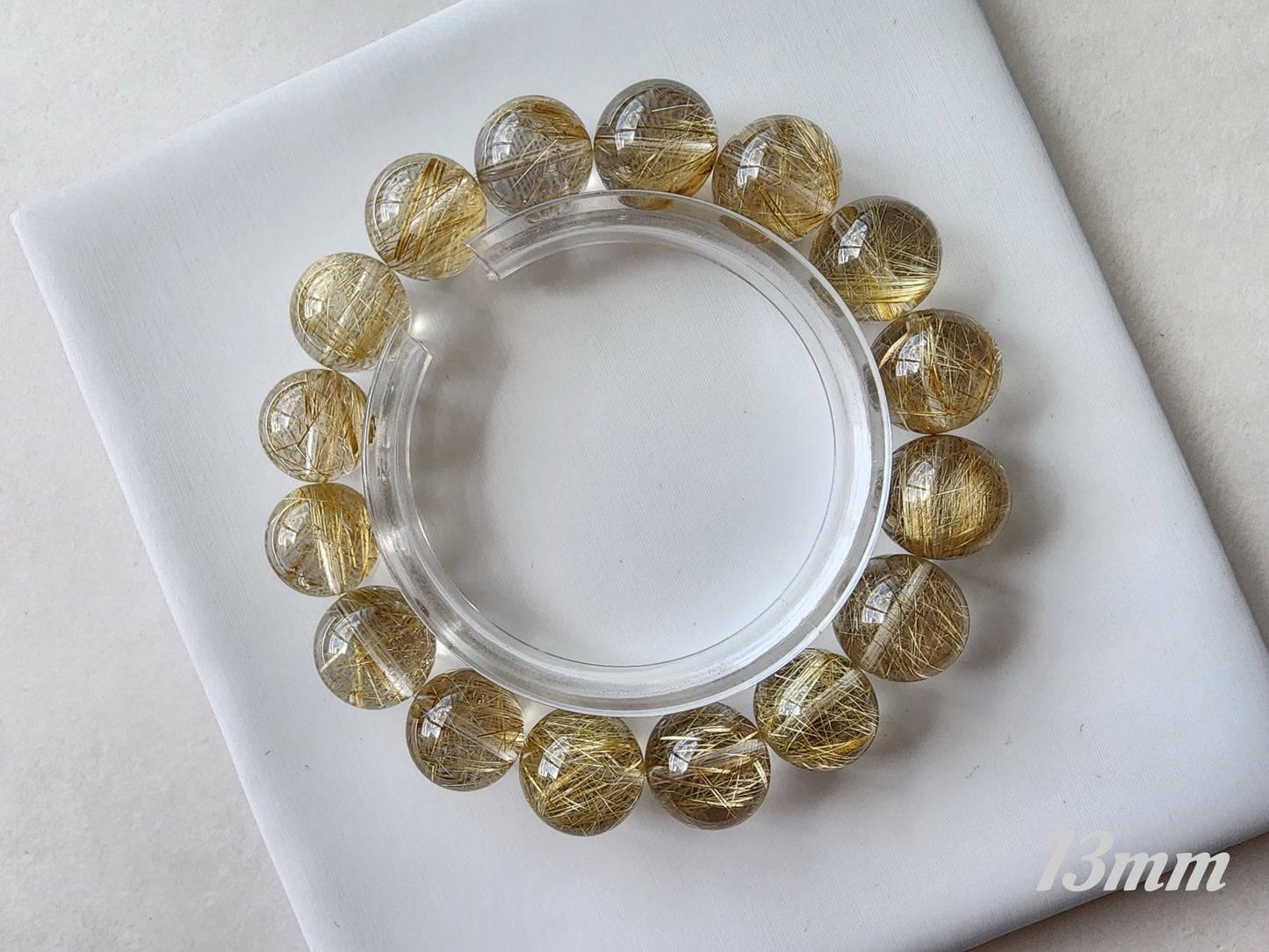 [Bracelet] Golden Threads of Destiny: Rutilated Quartz 金发晶 Bracelet