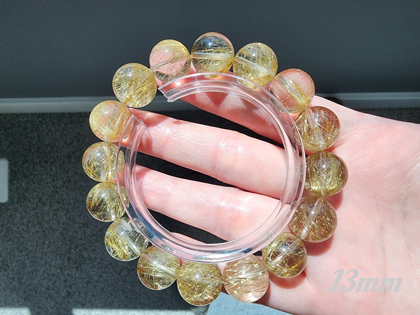 [Bracelet] Golden Threads of Destiny: Rutilated Quartz 金发晶 Bracelet