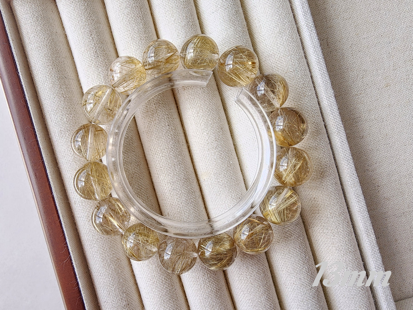 [Bracelet] Golden Threads of Destiny: Rutilated Quartz 金发晶 Bracelet