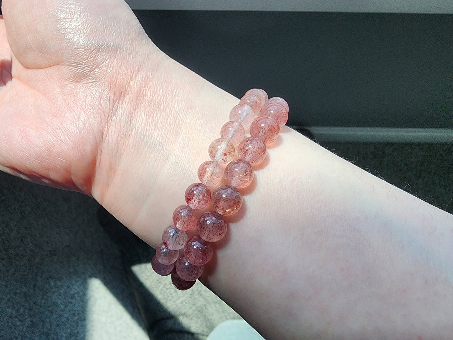 [Bracelet] Natural Strawberry Quartz Bracelet