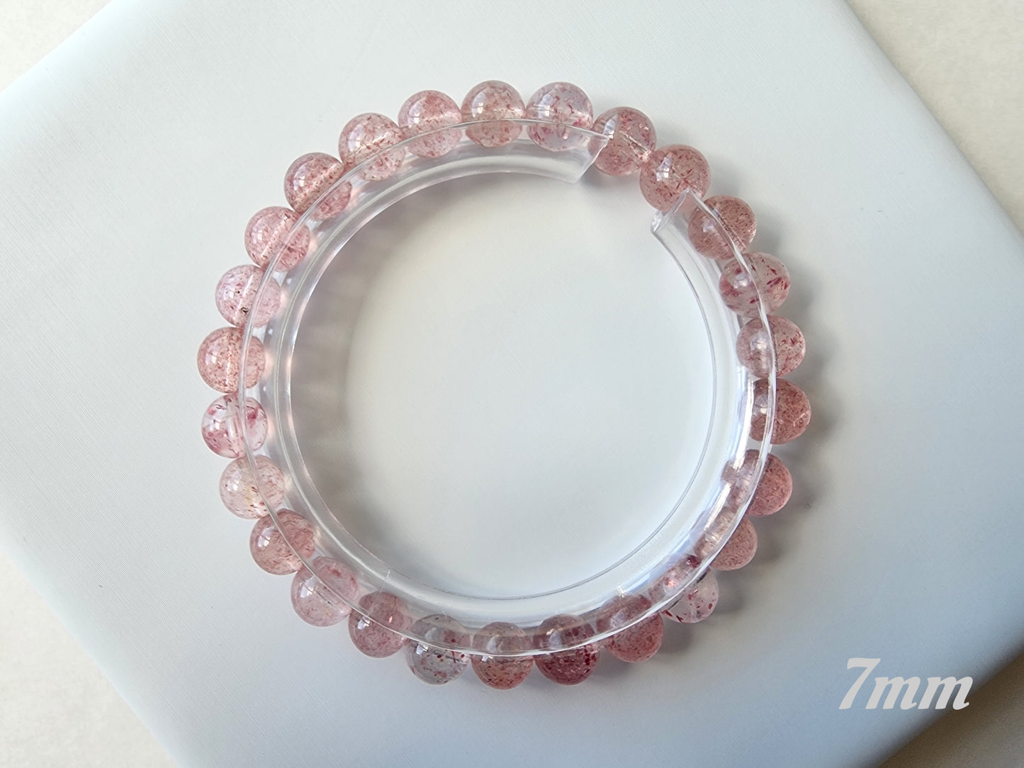 [Bracelet] Natural Strawberry Quartz Bracelet