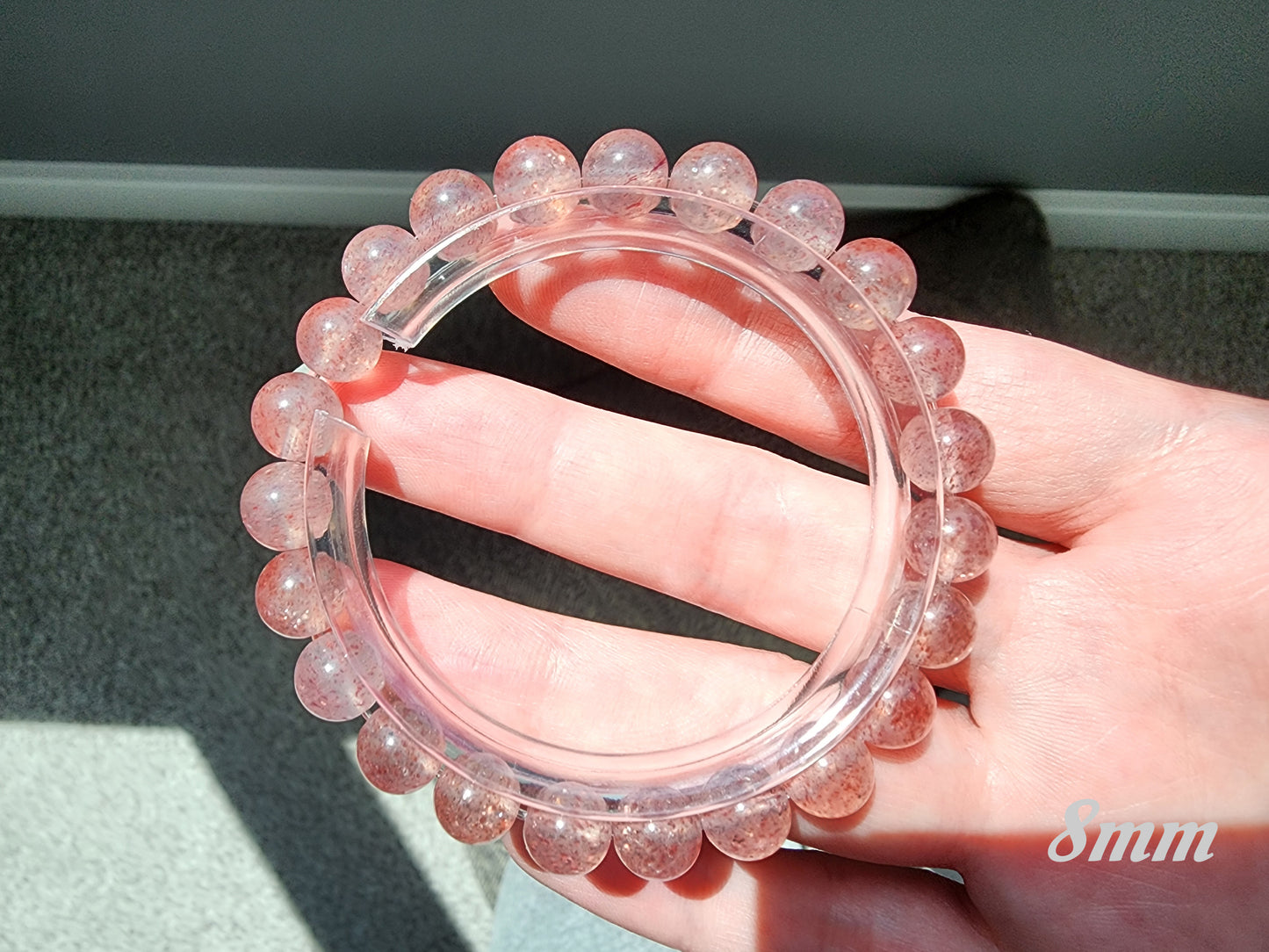 [Bracelet] Natural Strawberry Quartz Bracelet