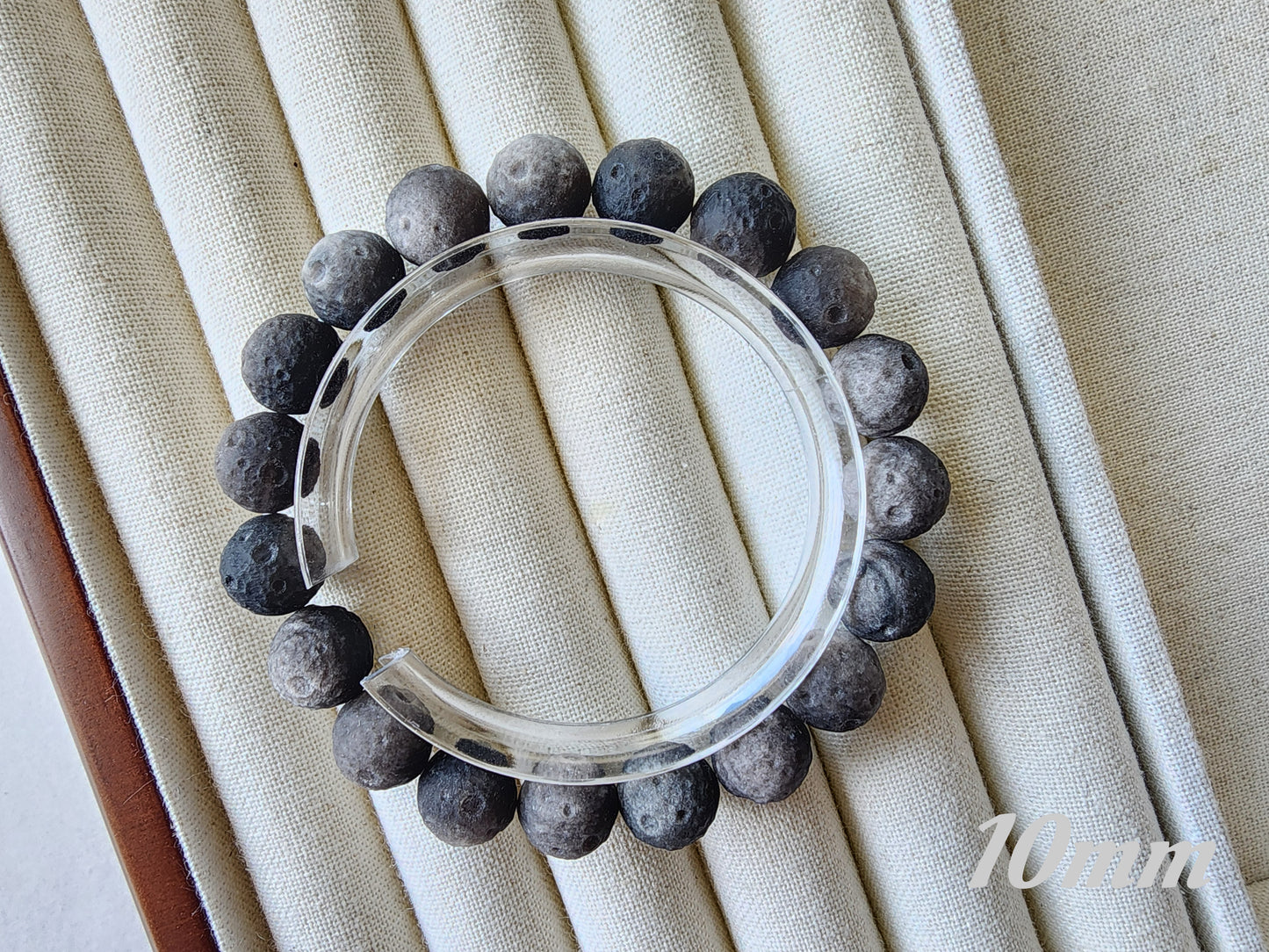 [Bracelet] Silver Sheen Obsidian Meteorite Bracelet