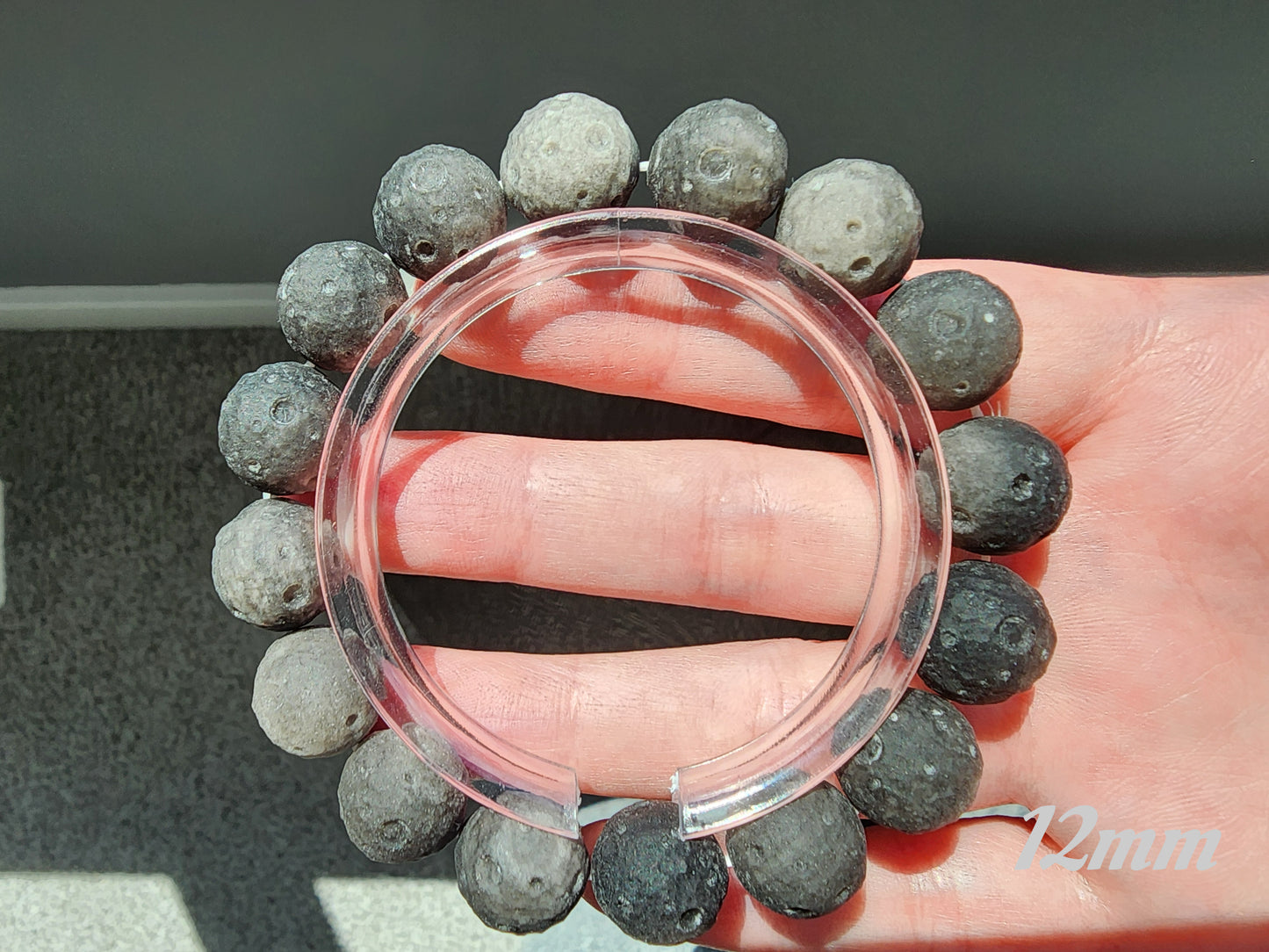 [Bracelet] Silver Sheen Obsidian Meteorite Bracelet