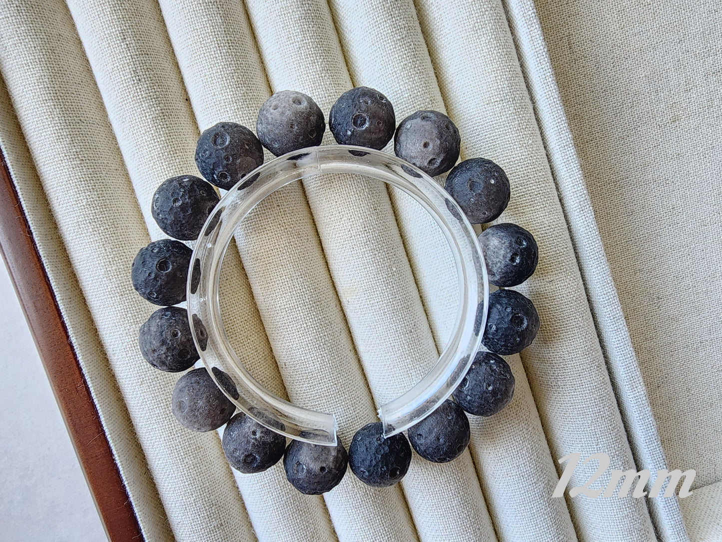 [Bracelet] Silver Sheen Obsidian Meteorite Bracelet