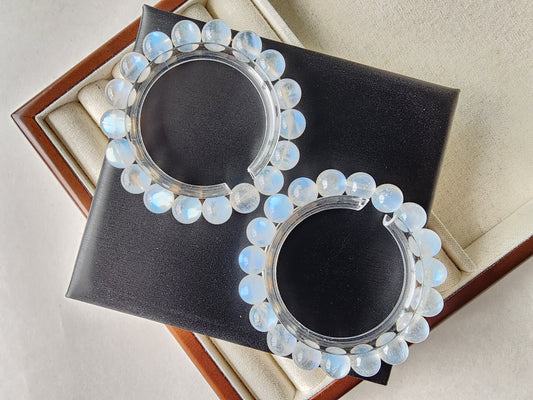 [Bracelet] Handmade Blue Moonstone Bracelet