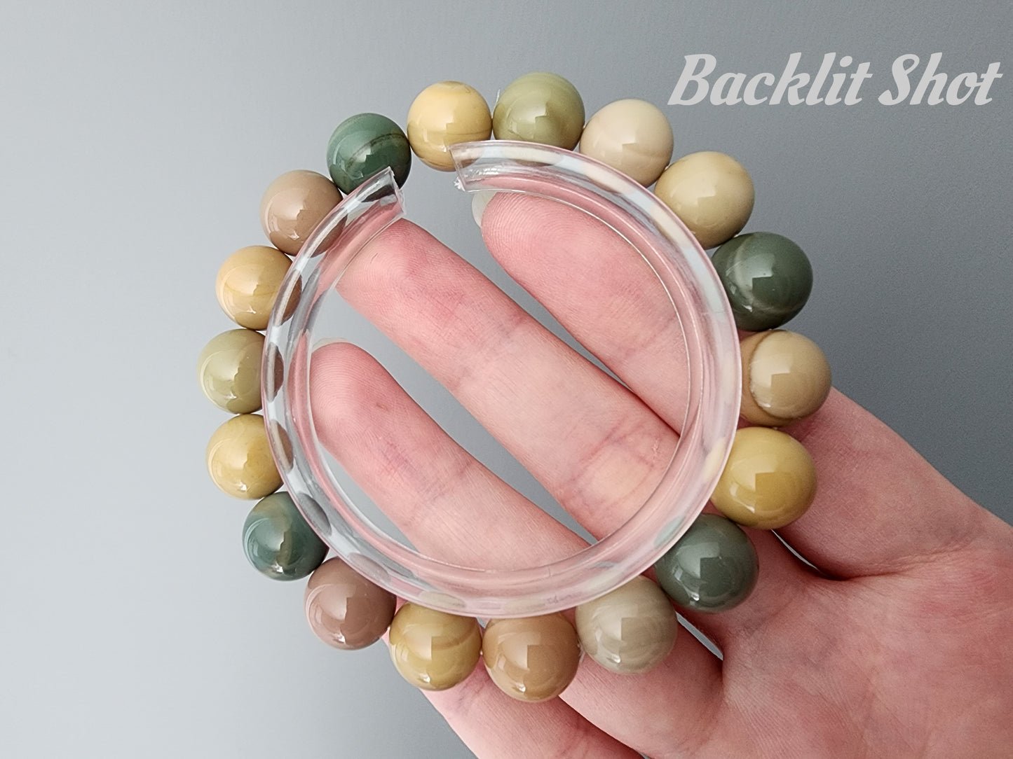 [Bracelet] Earthy Elegance: 11mm Alashan Agate Beaded Bracelet