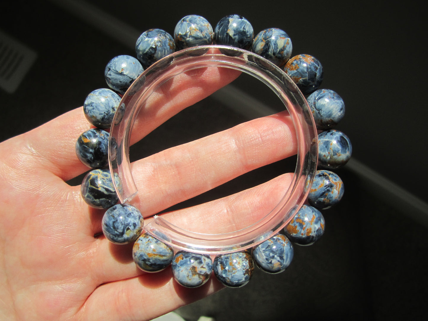 [Bracelet] 11mm Denim Blue Pietersite Bracelet