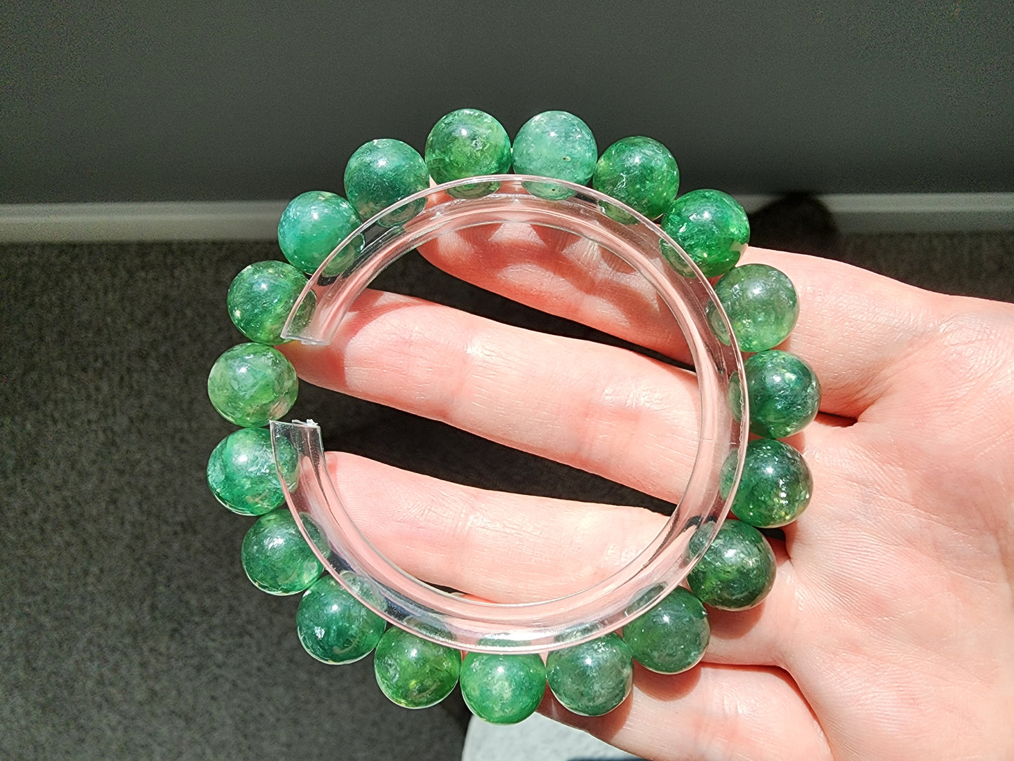 [Bracelet] 10mm Green Lepidolite Bracelet