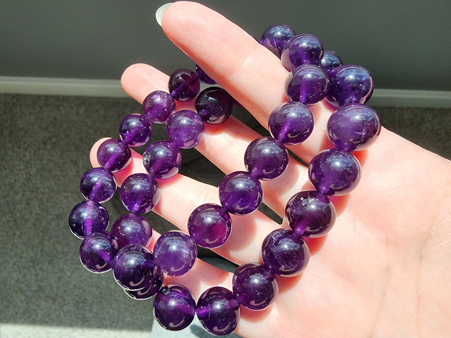 [Bracelet] Genuine Amethyst Bracelet