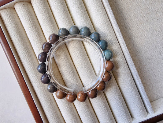 [Bracelet] Alashan Elegance: 10mm Agate Beaded Bracelet