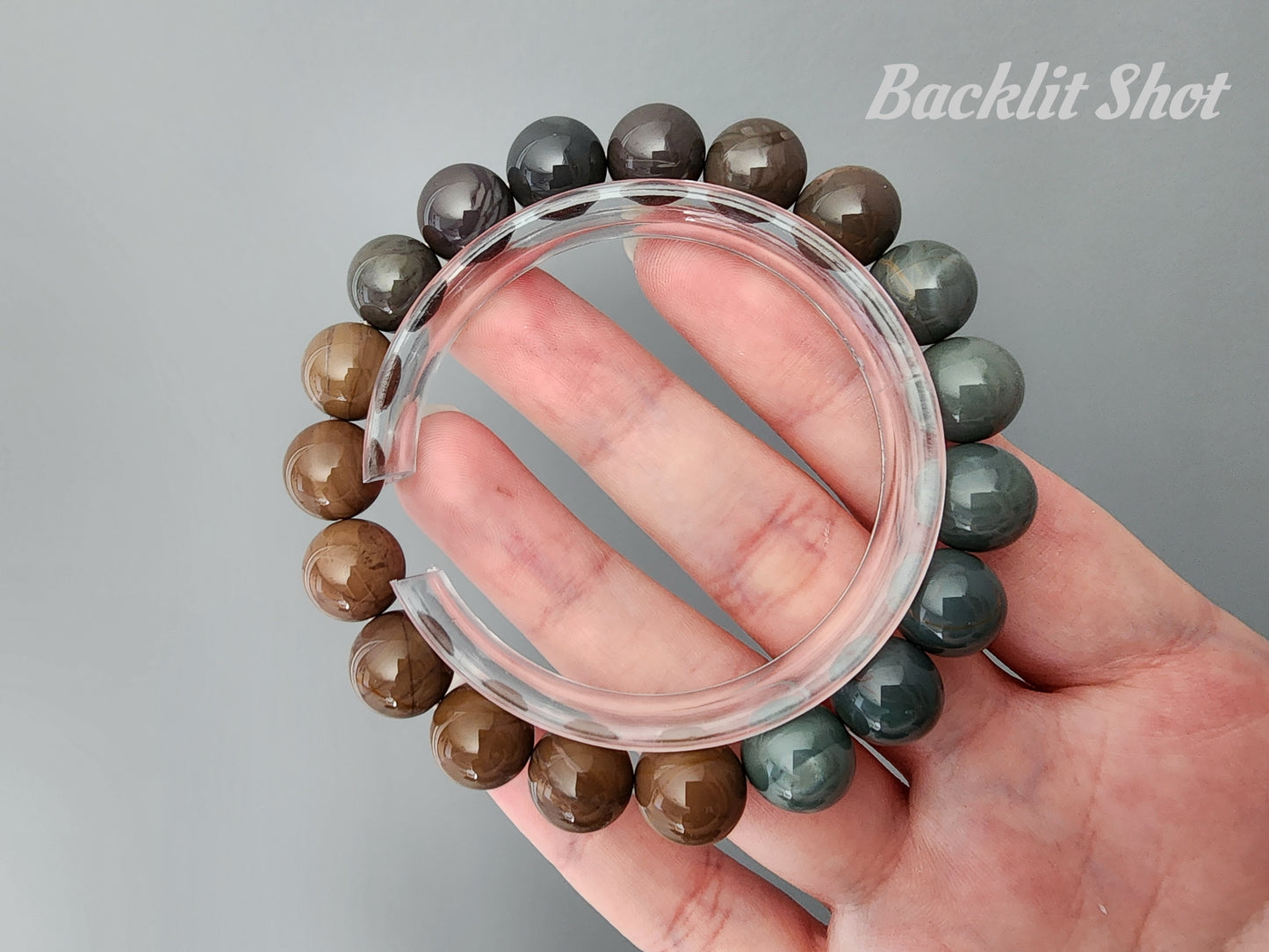 [Bracelet] Alashan Elegance: 10mm Agate Beaded Bracelet