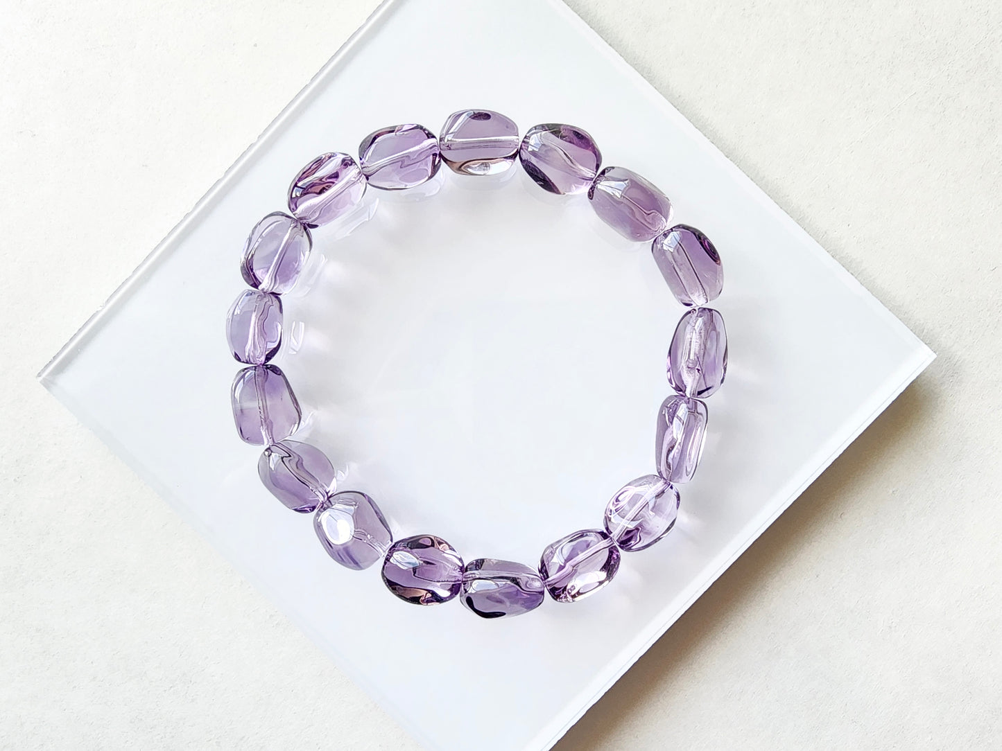 [Bracelet] Natural Amethyst Nugget Bracelet