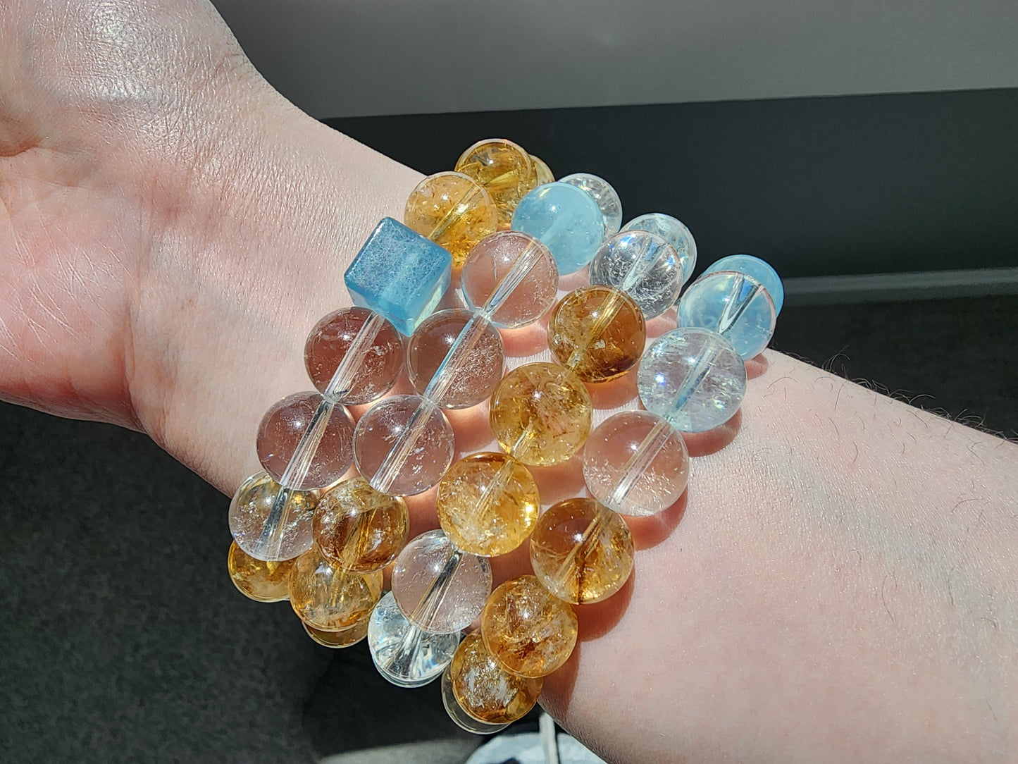 [Bracelet] 12mm Gemstone Healing Crystal Bracelet