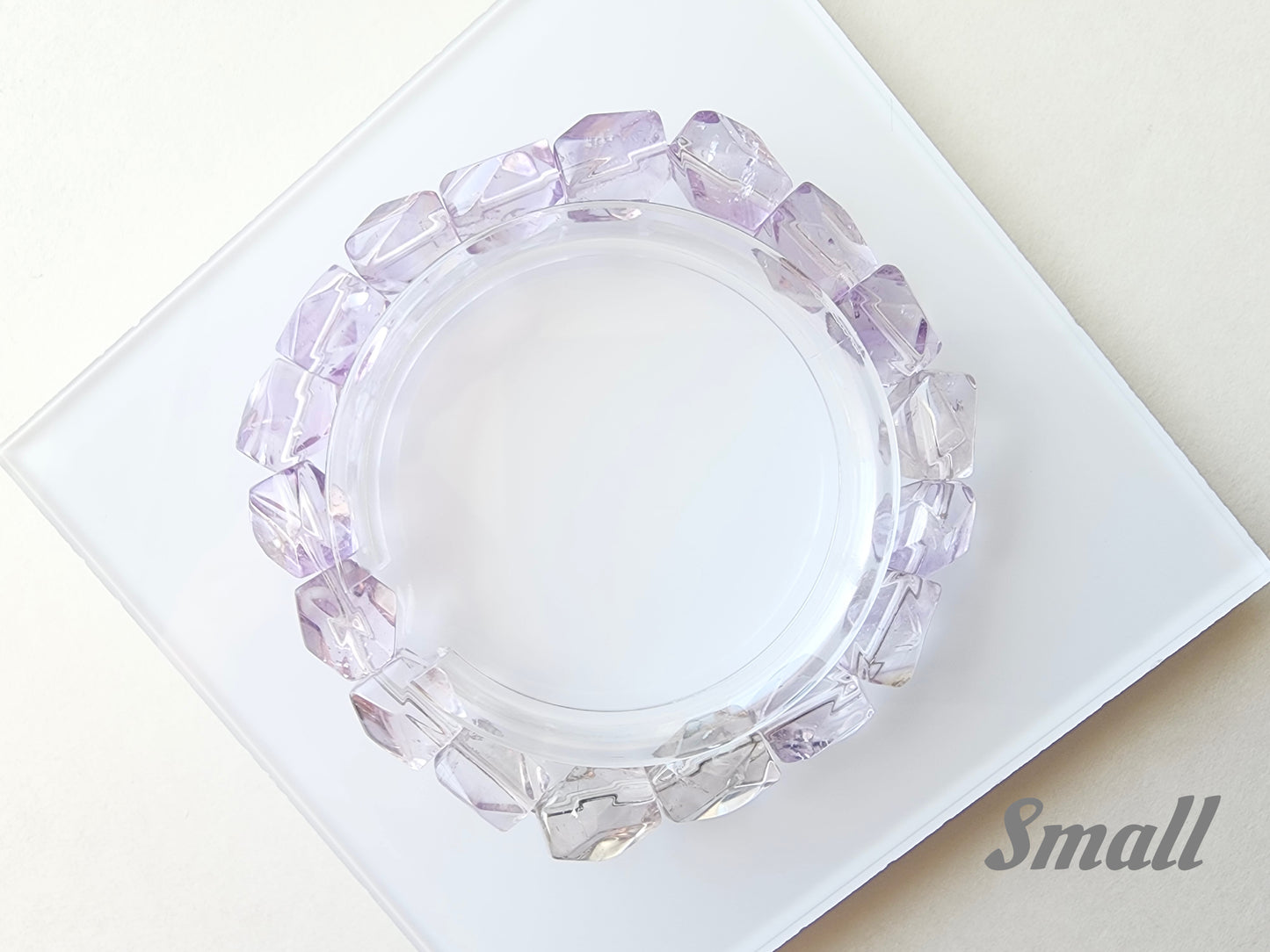 [Bracelet] Gradient Amethyst Nugget Bracelet