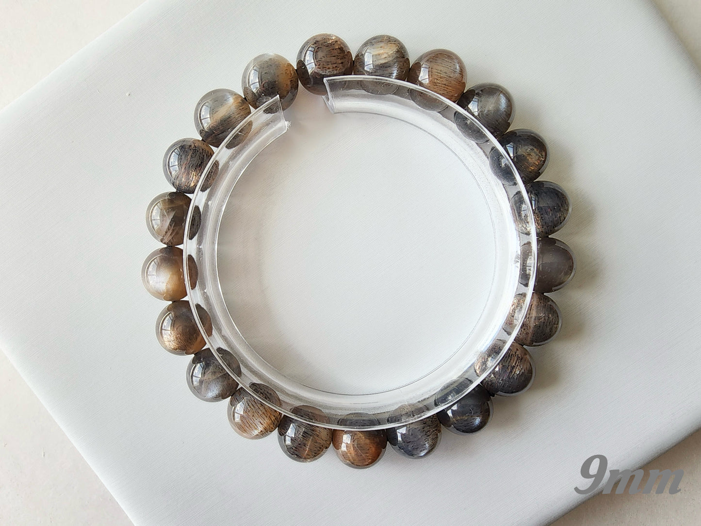 [Bracelet] Black Gold Sunstone Bracelet