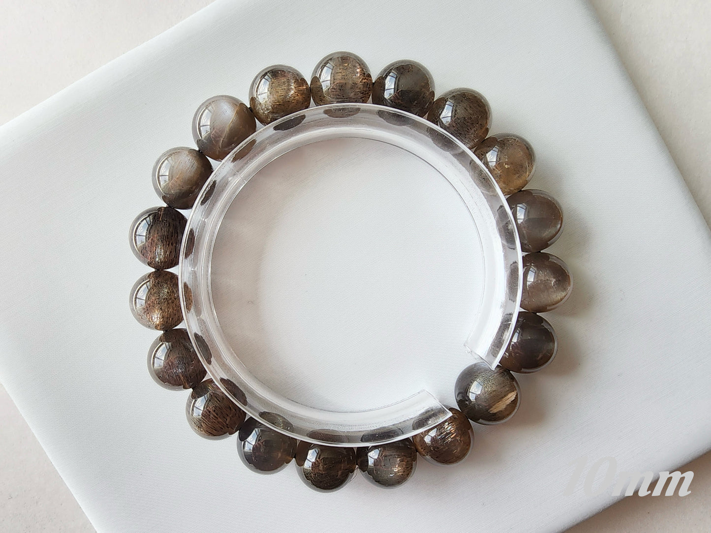 [Bracelet] Black Gold Sunstone Bracelet