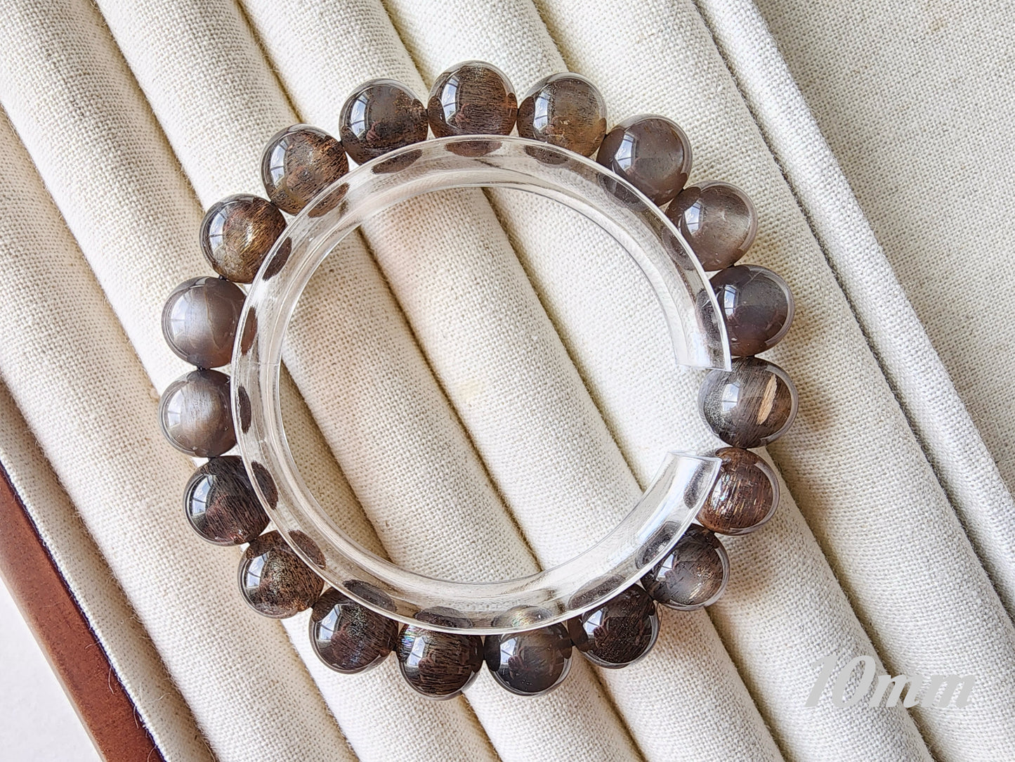 [Bracelet] Black Gold Sunstone Bracelet