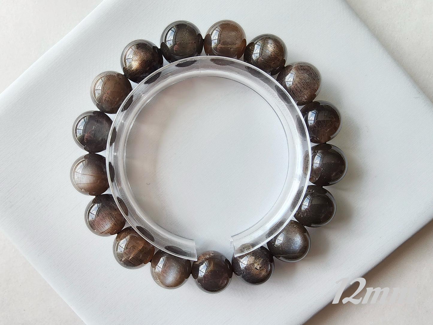 [Bracelet] Black Gold Sunstone Bracelet