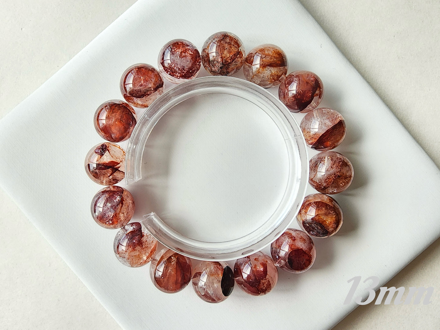 [Bracelet] Stunning Red Hematoid Quartz Bracelets