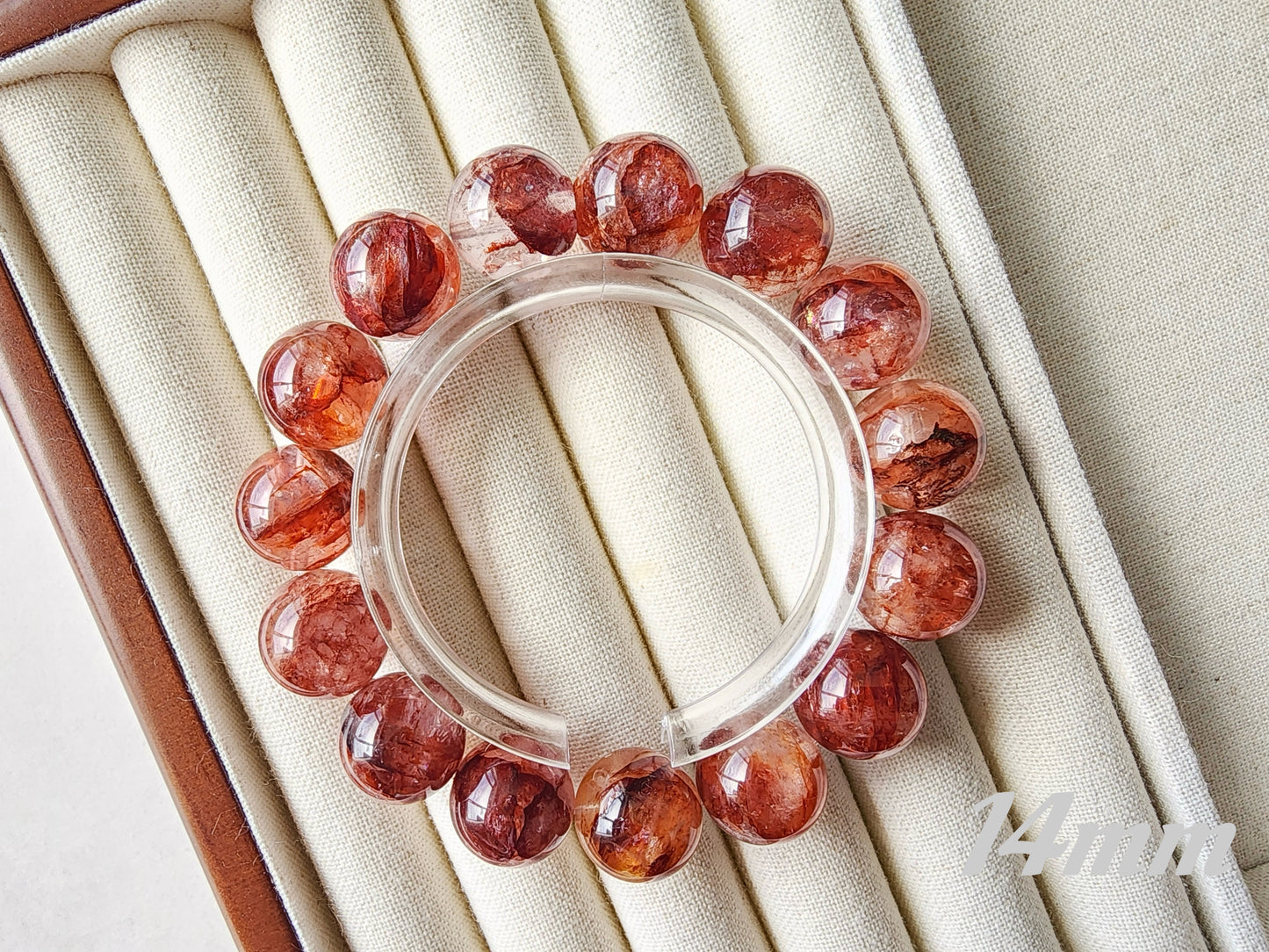 [Bracelet] Stunning Red Hematoid Quartz Bracelets