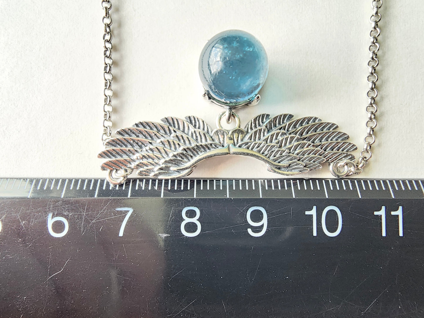 [Necklace] Sterling Silver Aquamarine Necklace