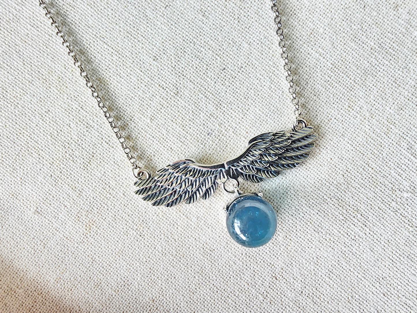 [Necklace] Sterling Silver Aquamarine Necklace