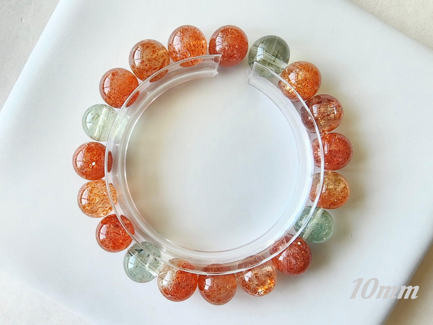 [Bracelet] Arusha Bracelets with Golden Sunstone and Green Beryl