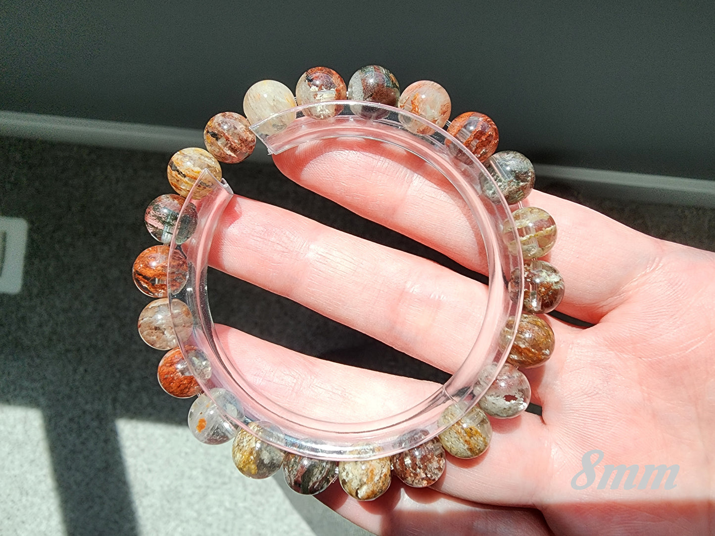 [Bracelet] Multi-Color Layered Phantom Quartz Bracelet