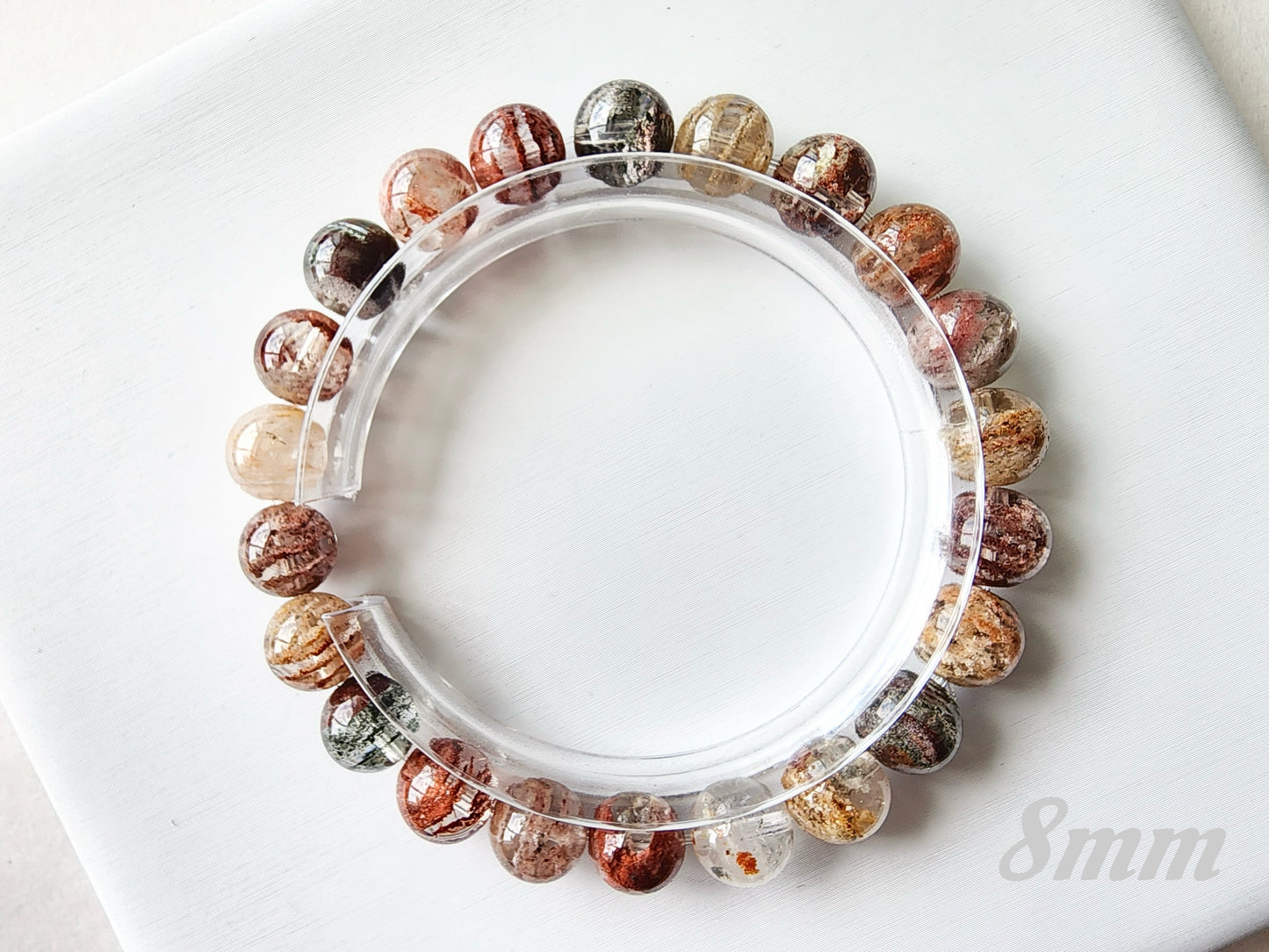 [Bracelet] Multi-Color Layered Phantom Quartz Bracelet