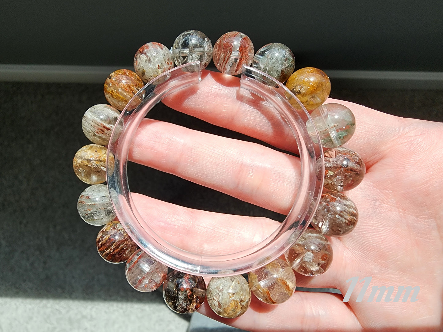 [Bracelet] Multi-Color Layered Phantom Quartz Bracelet