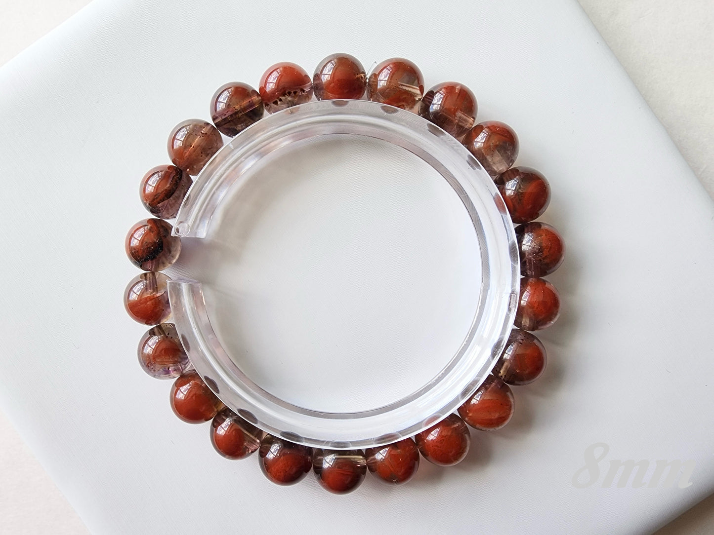 [Bracelet] Auralite 23 Bracelet - Rare Red & Black Crystal Healing Stones