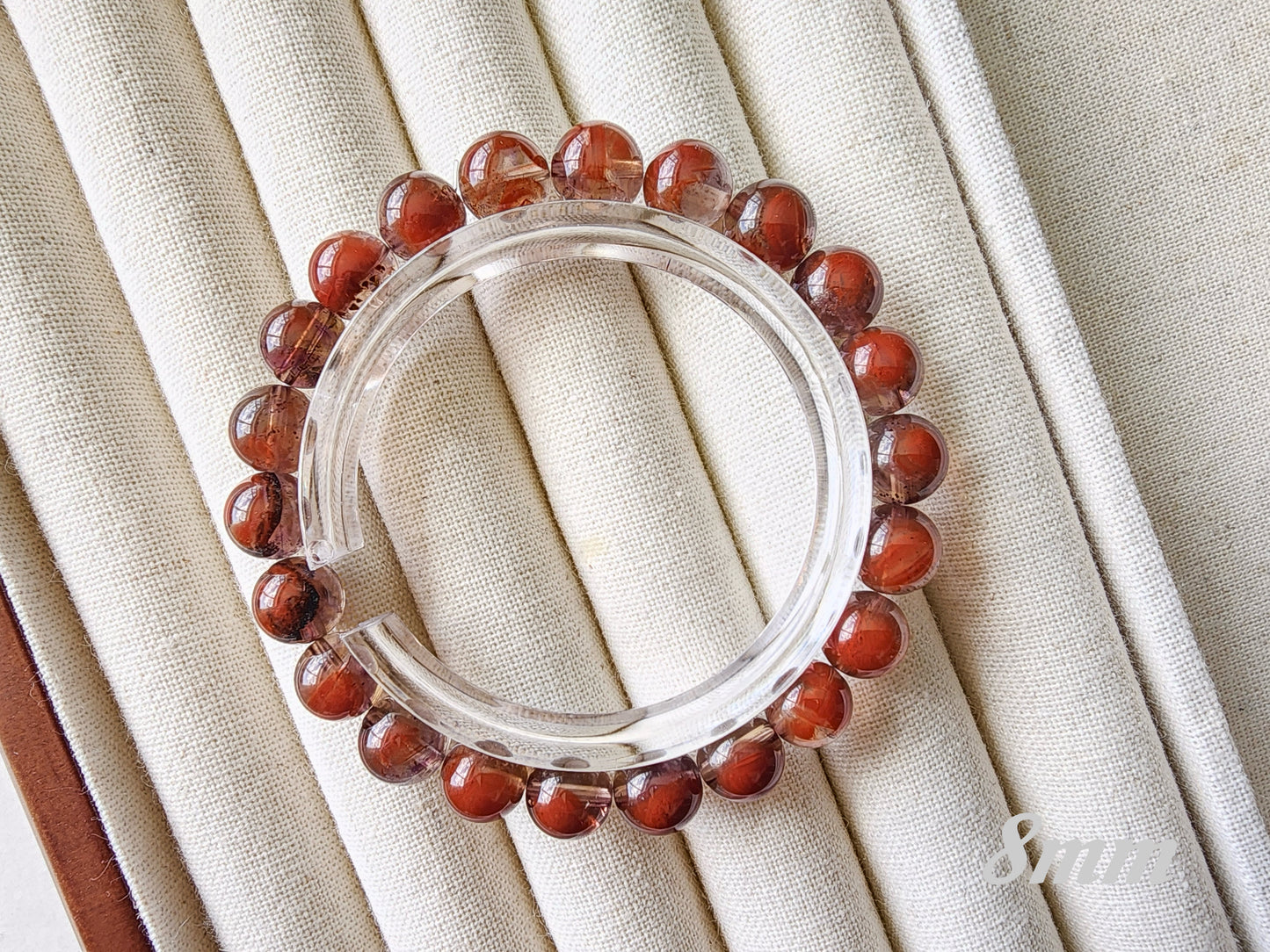 [Bracelet] Auralite 23 Bracelet - Rare Red & Black Crystal Healing Stones