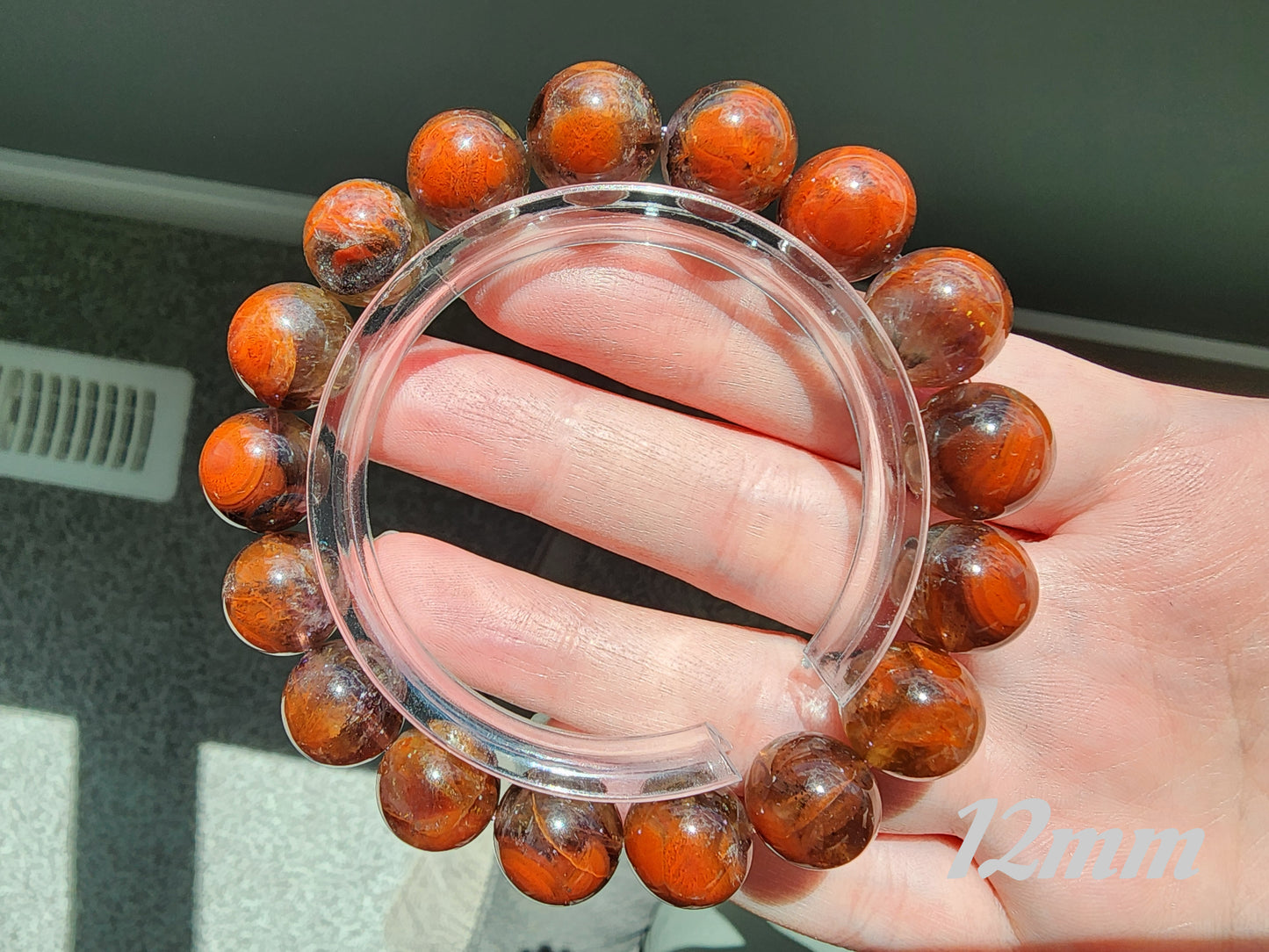 [Bracelet] Auralite 23 Bracelet - Rare Red & Black Crystal Healing Stones