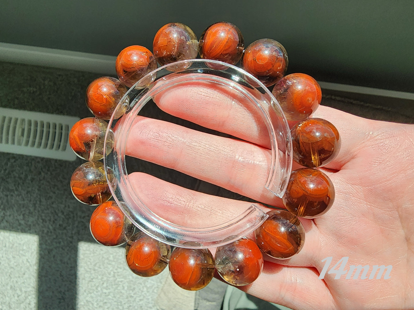 [Bracelet] Auralite 23 Bracelet - Rare Red & Black Crystal Healing Stones