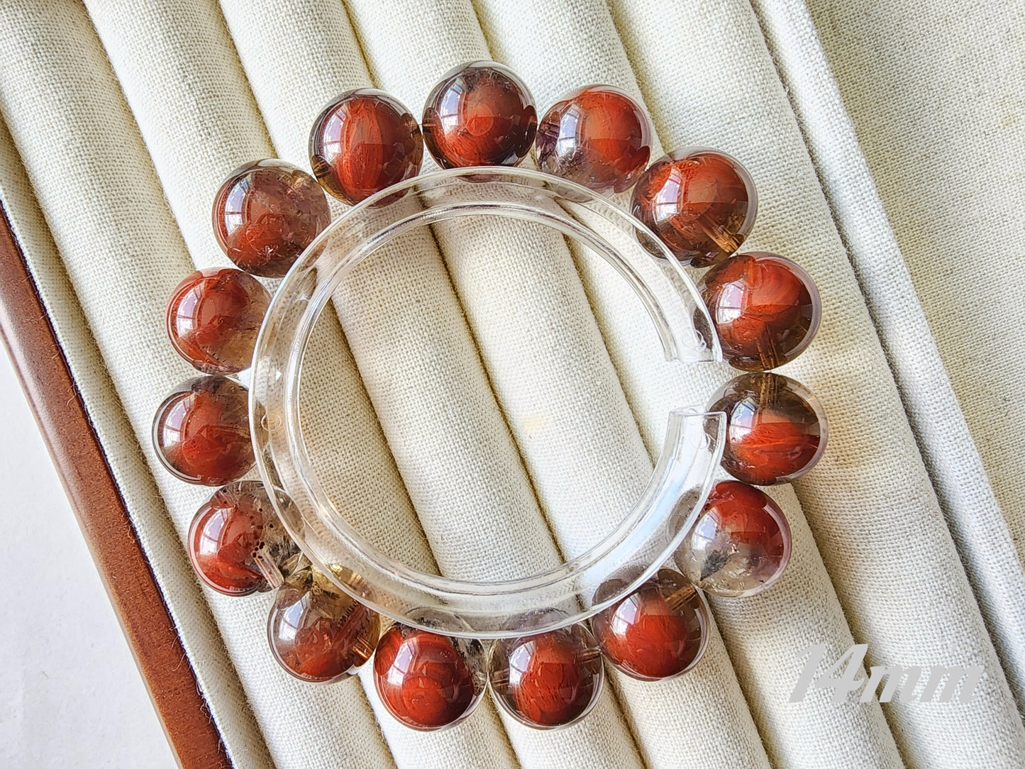 [Bracelet] Auralite 23 Bracelet - Rare Red & Black Crystal Healing Stones