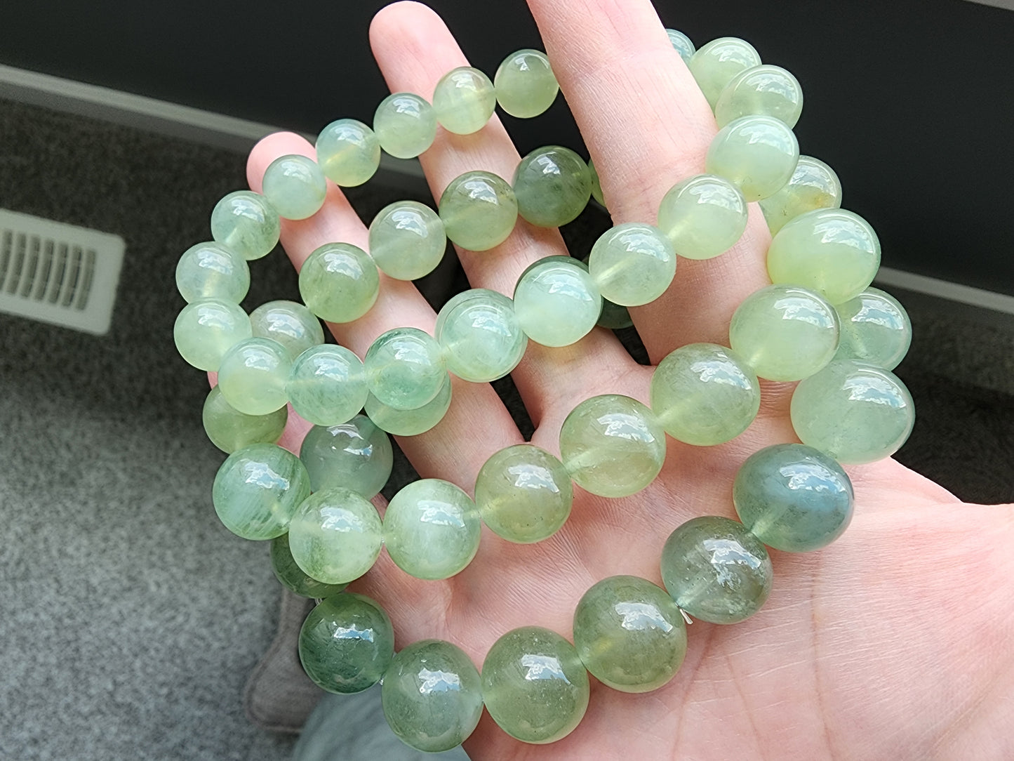 [Bracelet] Green Grape Color Aquamarine Bracelet