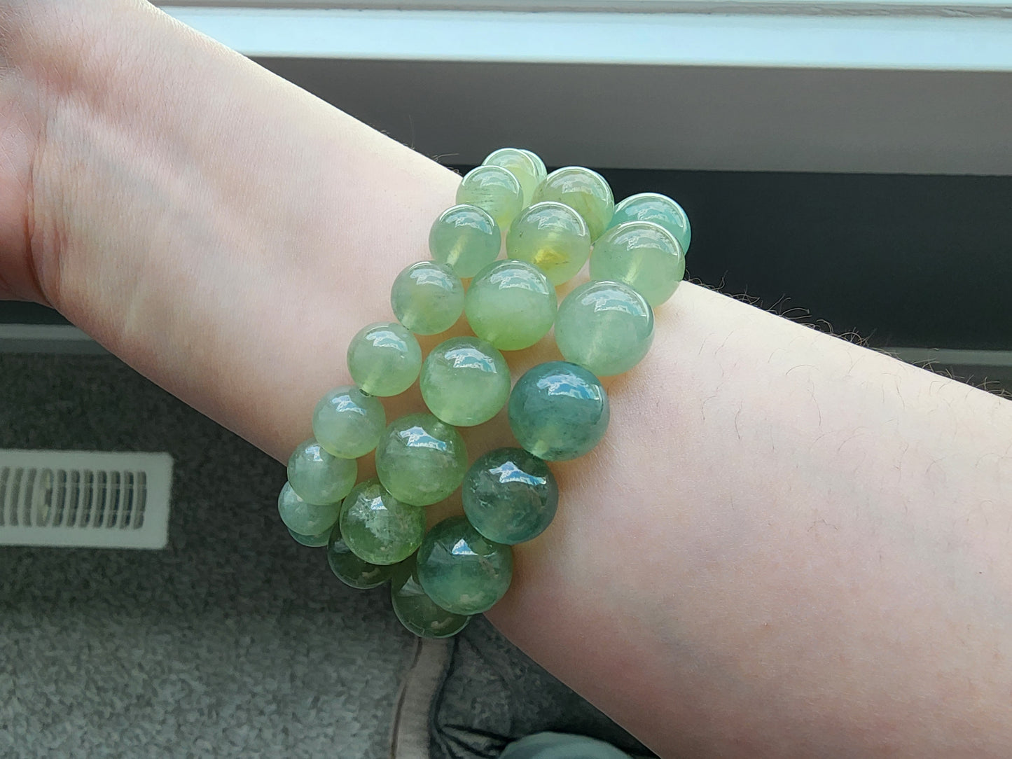 [Bracelet] Green Grape Color Aquamarine Bracelet