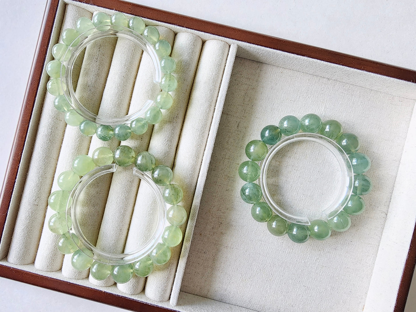 [Bracelet] Green Grape Color Aquamarine Bracelet