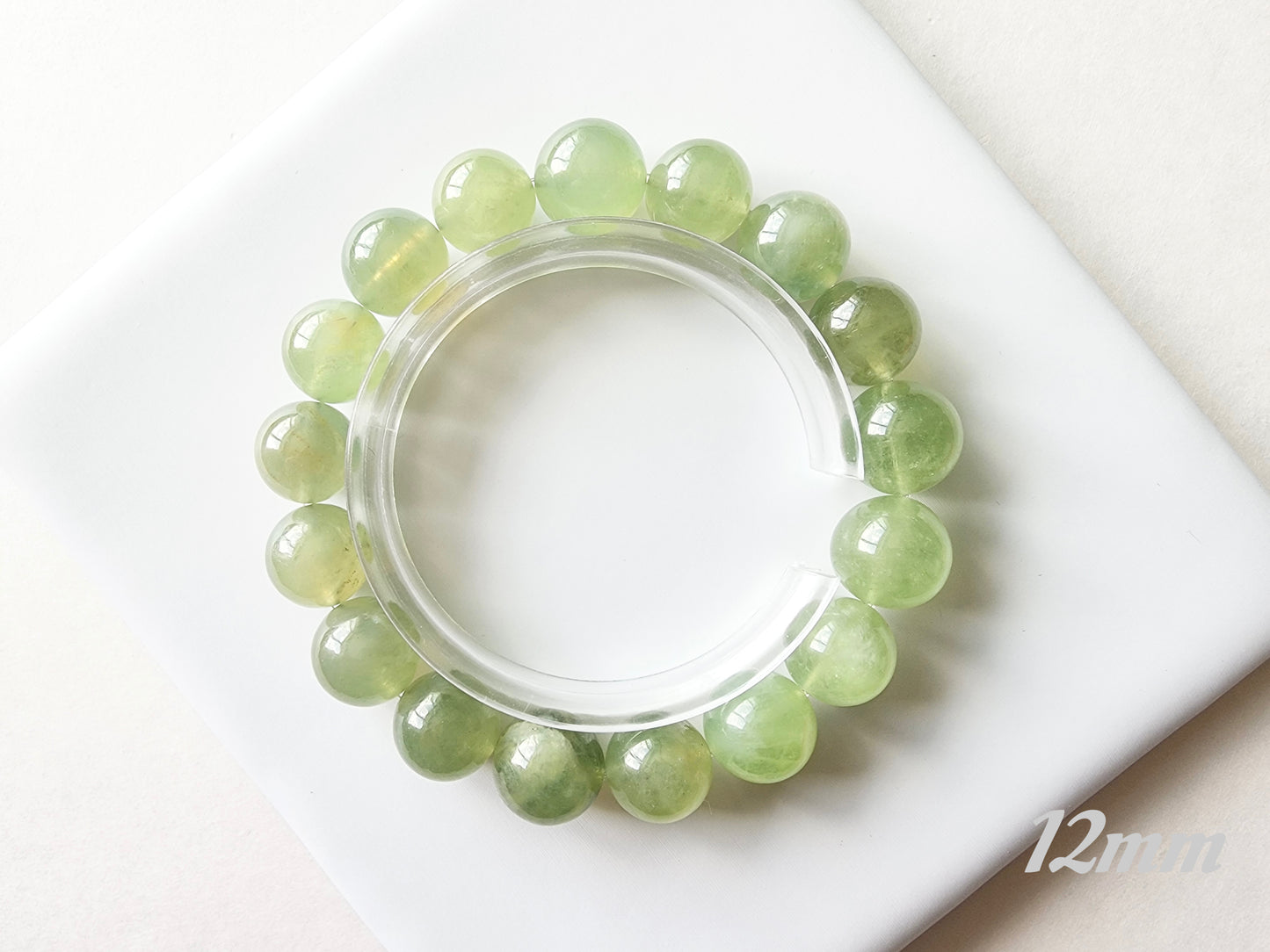 [Bracelet] Green Grape Color Aquamarine Bracelet