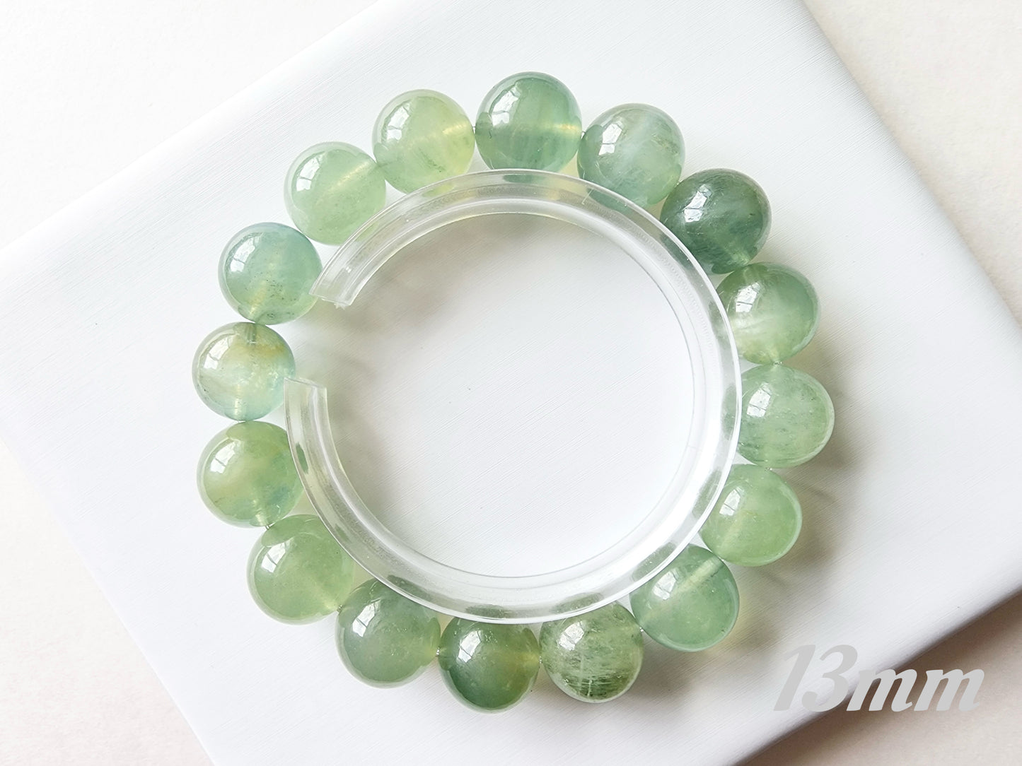 [Bracelet] Green Grape Color Aquamarine Bracelet