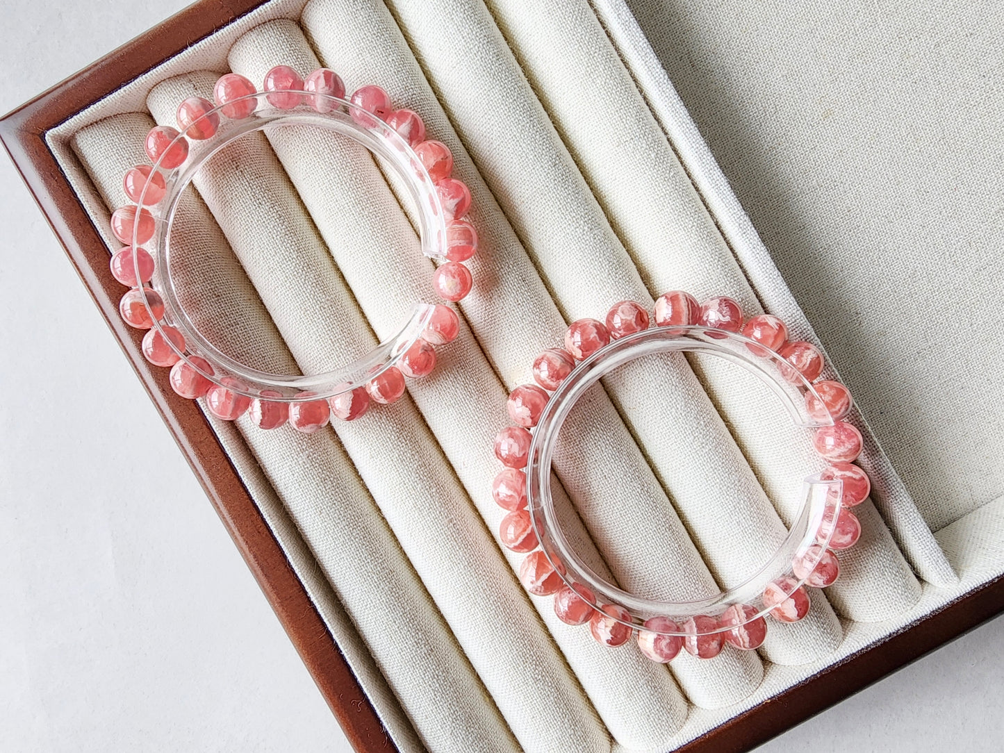 [Bracelet] Handcrafted Pink Rhodochrosite Bracelets