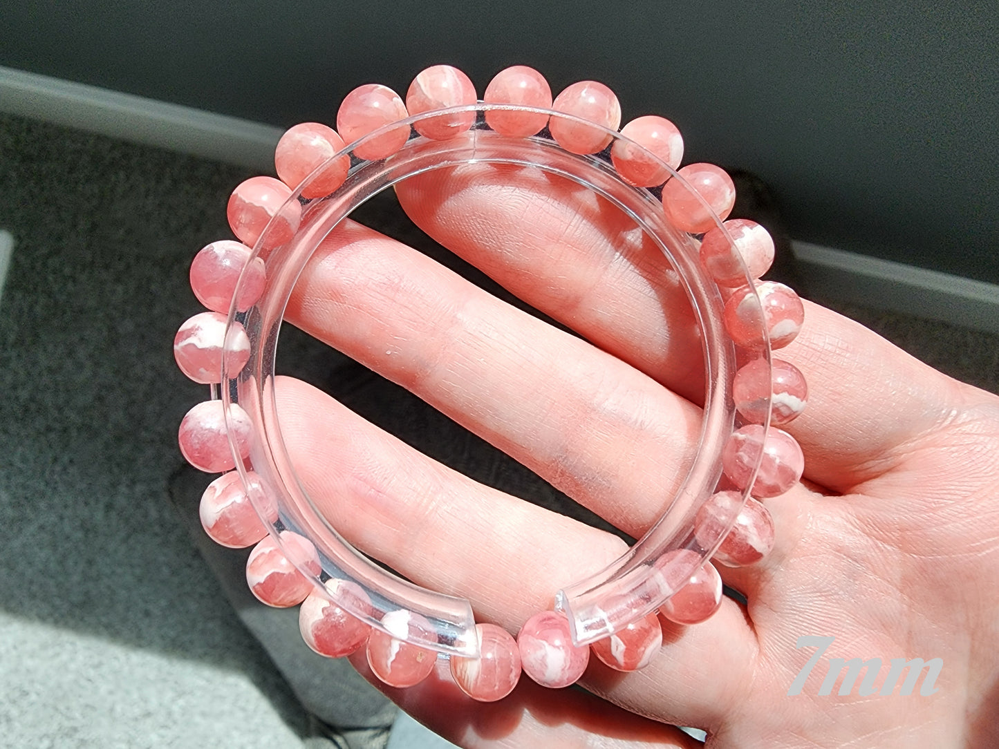 [Bracelet] Handcrafted Pink Rhodochrosite Bracelets