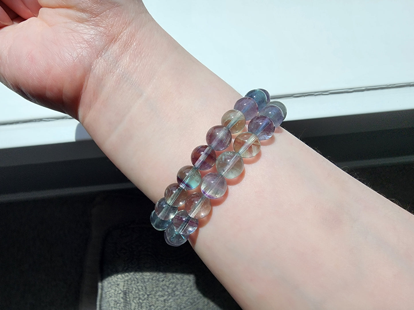 [Bracelet] Dreamy Rainbow Fluorite Bracelet