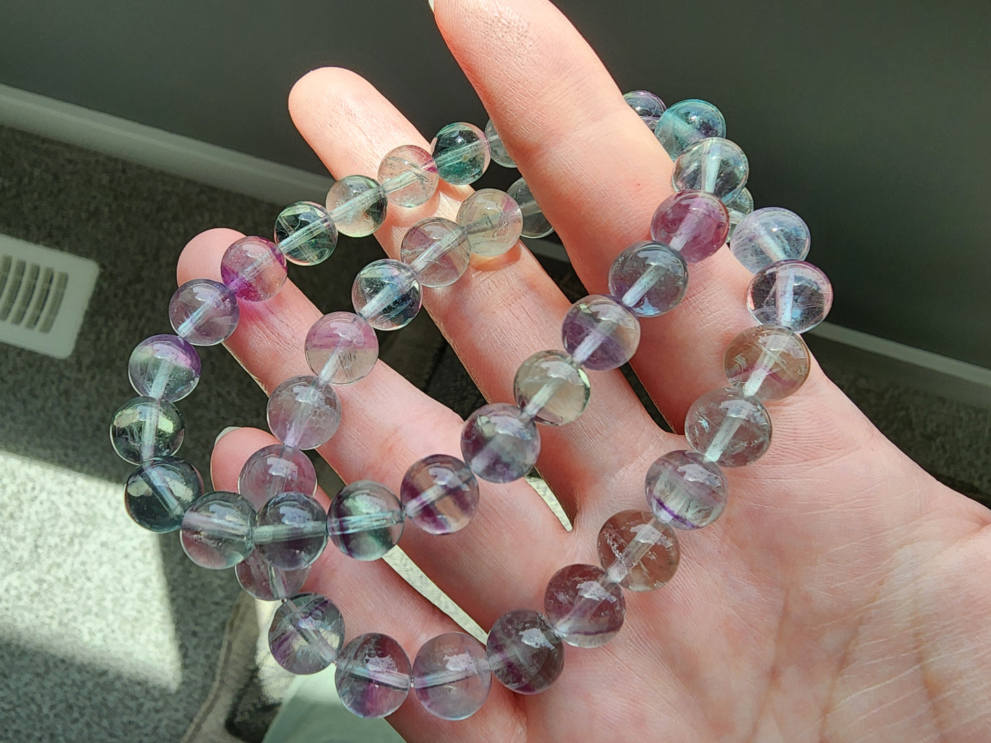 [Bracelet] Dreamy Rainbow Fluorite Bracelet