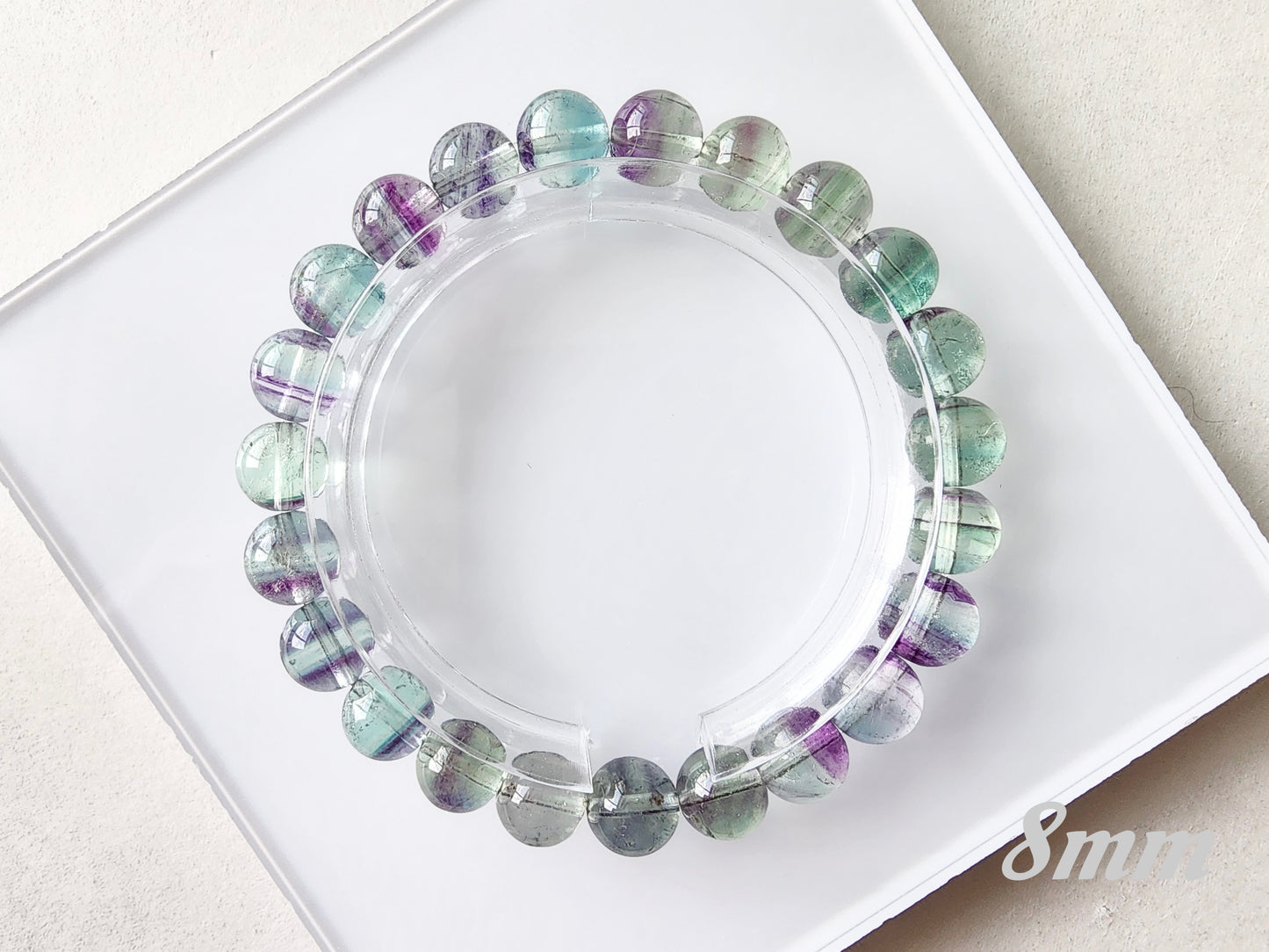 [Bracelet] Dreamy Rainbow Fluorite Bracelet