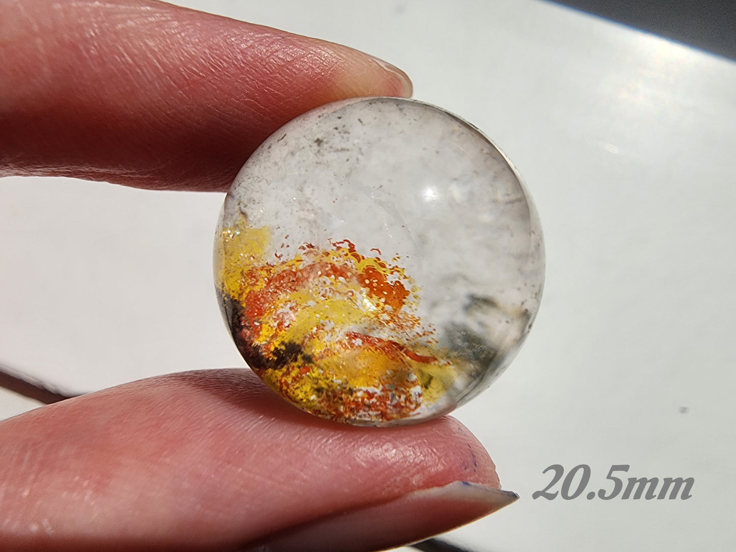 [Decoration] Natural Phantom Quartz Crystal Spheres